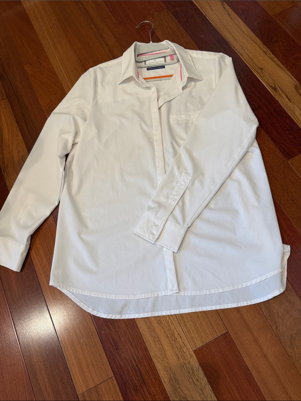 Women’s White Long-Sleeve Button Front Blouse - Tommy Hilfiger